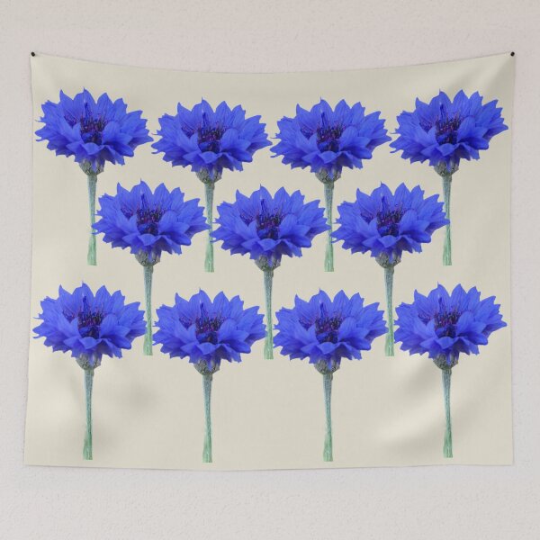 Item preview, Cornflowers with background in light beige designed and sold by Binas-gallery.