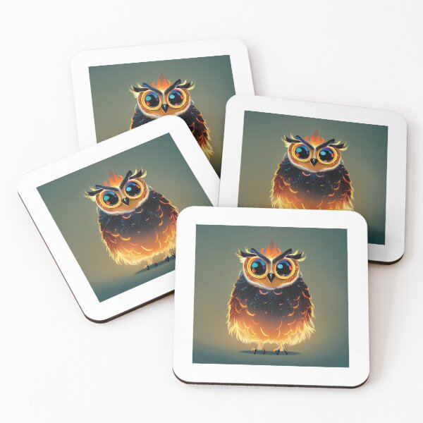 Item preview, Cute Owl with Flames  designed and sold by begaytwannas.