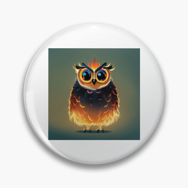 Item preview, Cute Owl with Flames  designed and sold by begaytwannas.