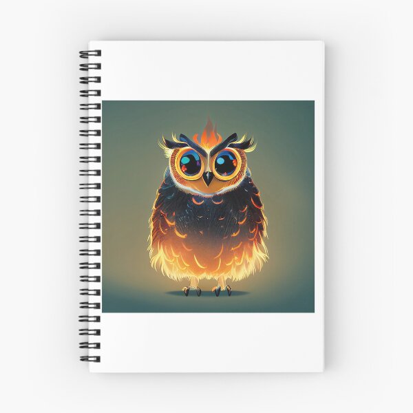 Item preview, Cute Owl with Flames  designed and sold by begaytwannas.