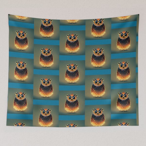 Item preview, Cute Owl with Flames  designed and sold by begaytwannas.