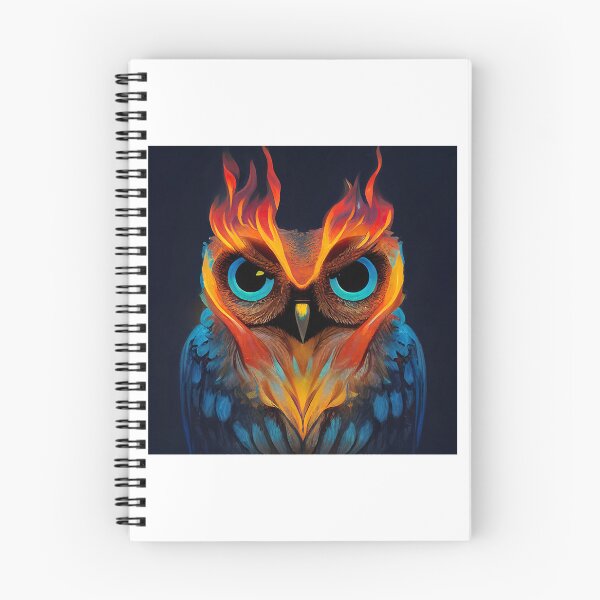 Item preview, Cute Owl with Flames designed and sold by begaytwannas.