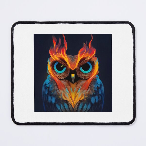Item preview, Cute Owl with Flames designed and sold by begaytwannas.