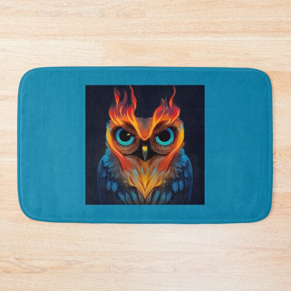 Item preview, Cute Owl with Flames designed and sold by begaytwannas.