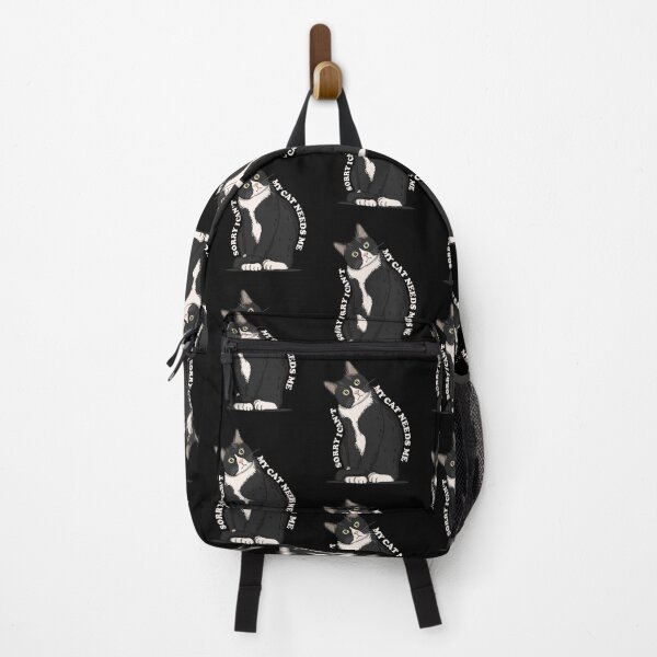 Item preview, Sorry I Cant My Cat Needs Me White Text Version designed and sold by Luan Huynh.