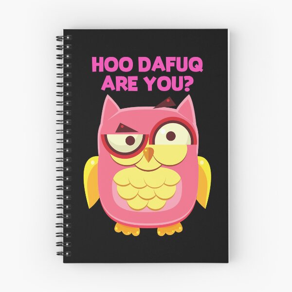 Item preview, Funny Owl Meme HOO DAFUQ ARE YOU Design designed and sold by begaytwannas.