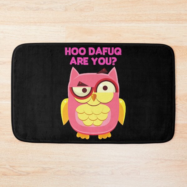 Item preview, Funny Owl Meme HOO DAFUQ ARE YOU Design designed and sold by begaytwannas.