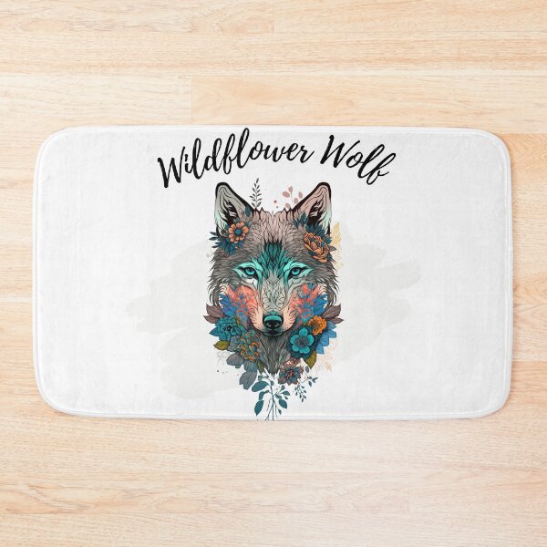 Item preview, Wildflower Wolf T-Shirt designed and sold by Quirky Tees.