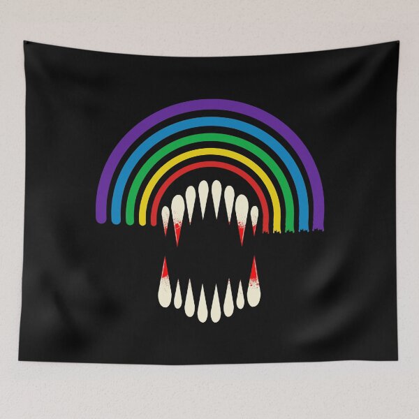 Item preview, Gay Werewolf Rainbow | Werewolf Teeth | Queer Horror Fan designed and sold by ProdbyNiECO.