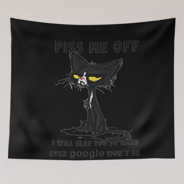 Item preview, Piss Me Off I Will Slap You So Hard Even Google Wont Be Able To Find You Cat Tshirt Funny Gift designed and sold by TimSchoonenberg.