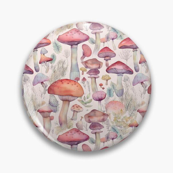 Item preview, Forest Mushroom Illustration Pattern designed and sold by objectiveuno.