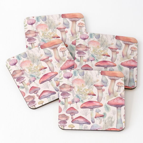 Item preview, Forest Mushroom Illustration Pattern designed and sold by objectiveuno.