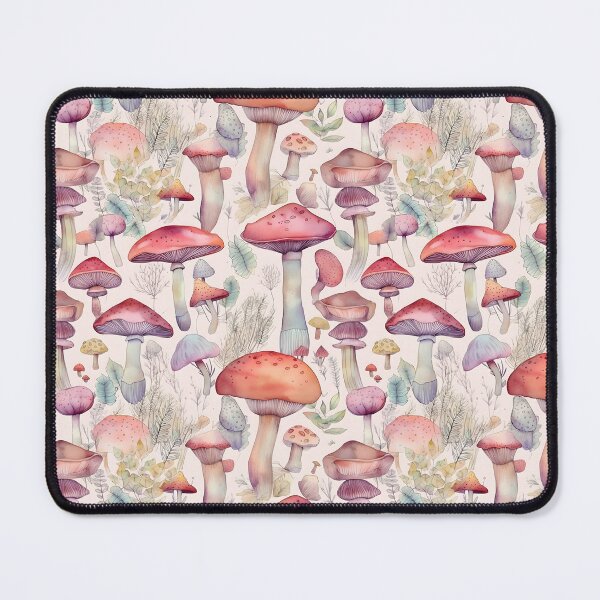 Item preview, Forest Mushroom Illustration Pattern designed and sold by objectiveuno.