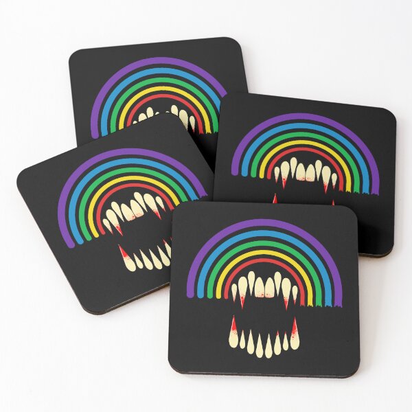 Item preview, Gay Horror Clown Rainbow | Killer Clown Teeth | Queer Horror Fan designed and sold by ProdbyNiECO.