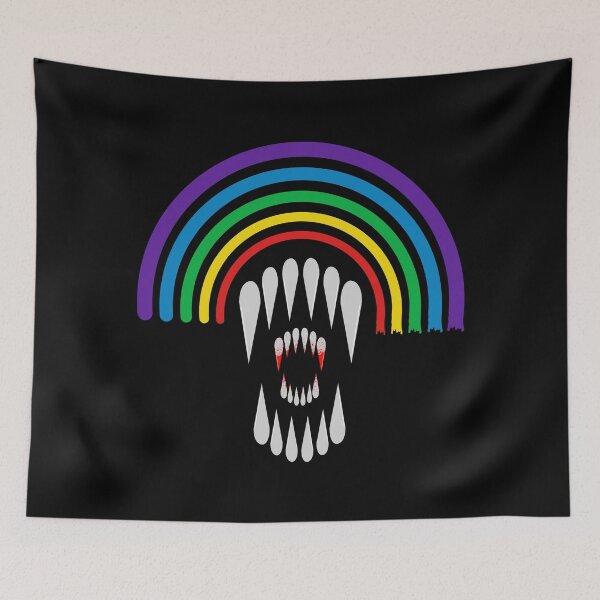 Item preview, Gay Alien Rainbow | Alien Teeth | Queer Horror Fan designed and sold by ProdbyNiECO.
