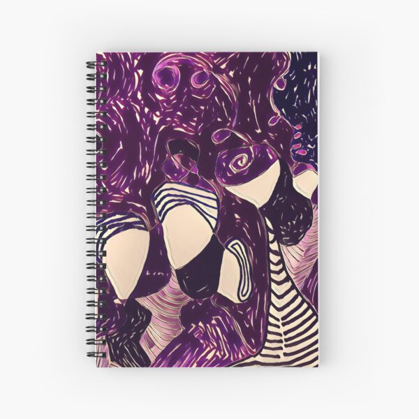 Purple crowd Spiral Notebook
