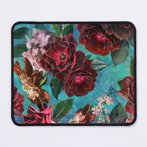 Item preview, Turquoise Vintage Summer Roses Botanical Garden NightGarden designed and sold by UtArt.