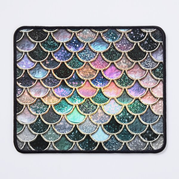 Item preview, Silver and Metal Sparkle Faux Glitter Mermaid Scales designed and sold by UtArt.