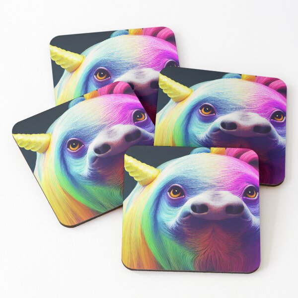 Item preview, Cuddly lazy, the loving unicorn sloth designed and sold by Pixelboys.