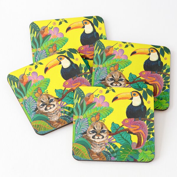 Item preview, Toucan, chameleon, cougar, hummingbird designed and sold by ariannalafub.