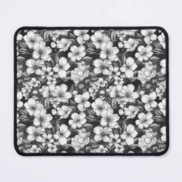 Item preview, Black and White Sketch of Sakura Pattern designed and sold by StudioTokyo.