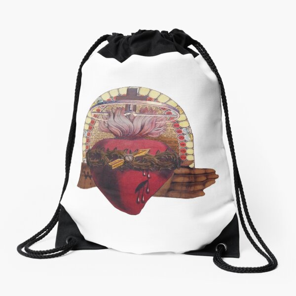 Heart in Hand Drawstring Bag