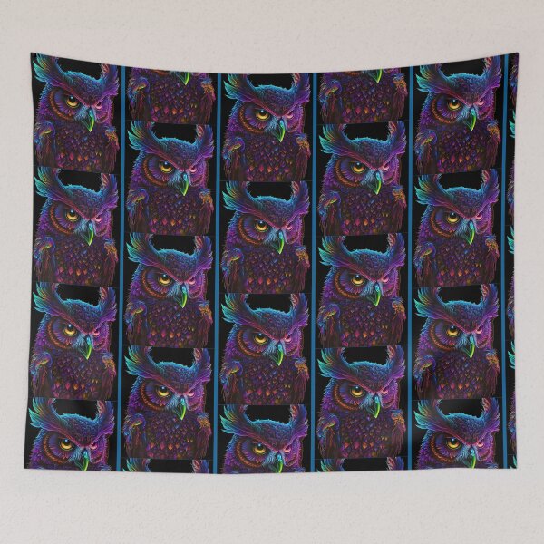 Item preview, Cyberdelic owl Graphic designed and sold by grangertomik.