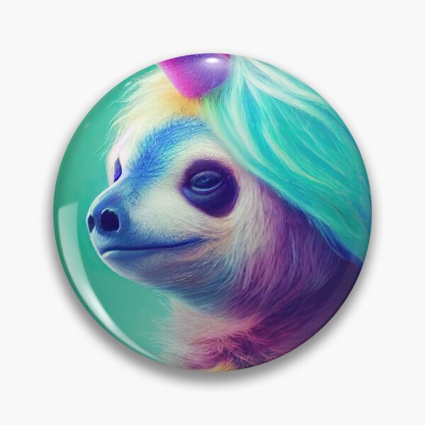 Item preview, Faulina, the lazy rainbow sloth designed and sold by Pixelboys.