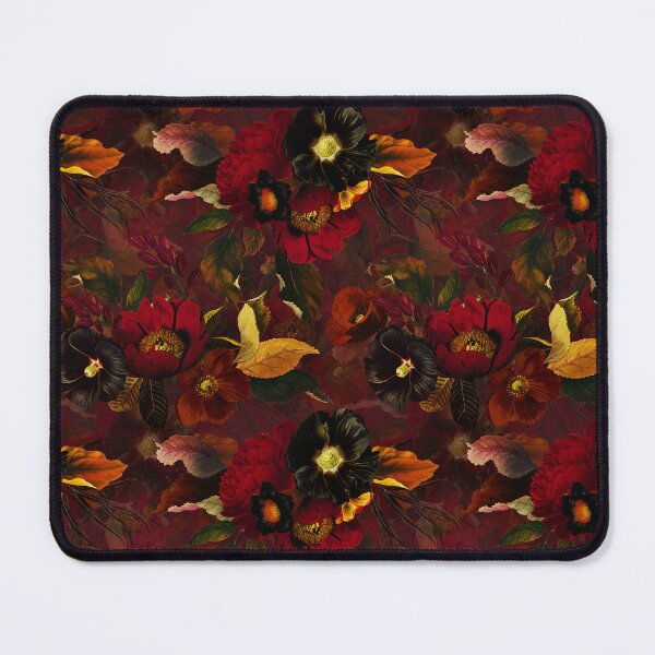 Item preview, Red Mystical Botanical Night Garden Nightgarden designed and sold by UtArt.