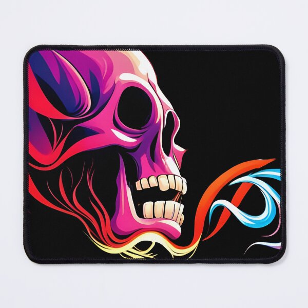 Item preview, Purple Rainbow Dark Whimsical Skull designed and sold by WitchyWare.