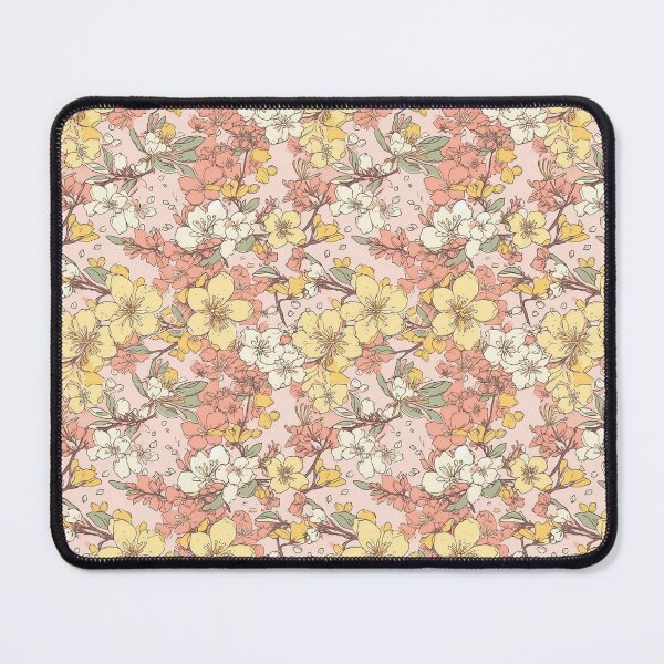 Item preview, Pink Yellow and White Japanese Cherry Blossom Pattern designed and sold by StudioTokyo.