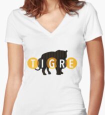 Tigre Women's Fitted V-Neck T-Shirt