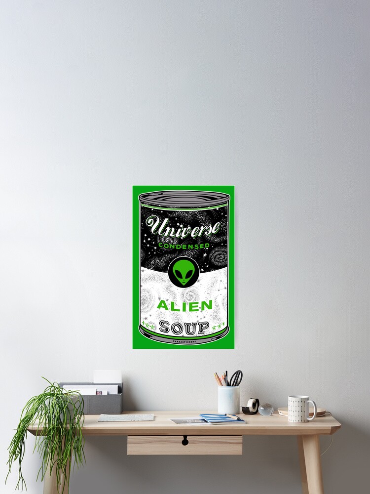 Thumbnail 2 of 3, Poster, Alien Soup designed and sold by AreaStickers.