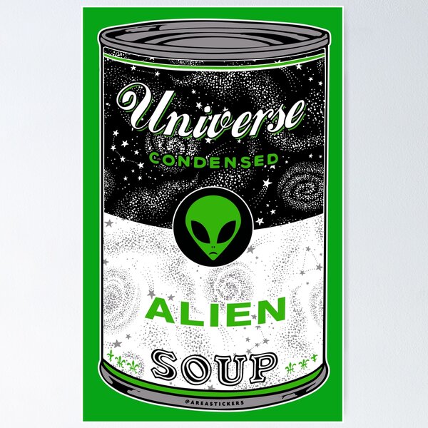 Item preview, Alien Soup designed and sold by AreaStickers.