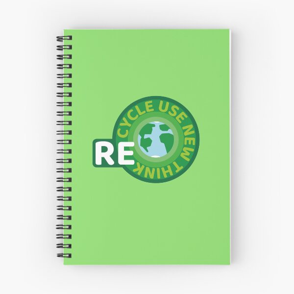 Item preview, Recycle Reuse Renew Rethink Green Badge designed and sold by withasmiledsgn.