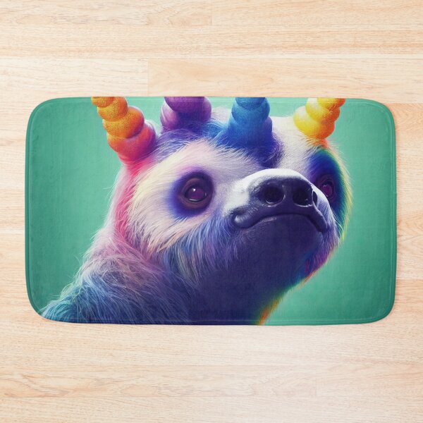 Item preview, Fred the colorful unicorn sloth designed and sold by Pixelboys.