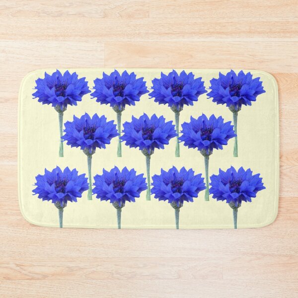 Item preview, Cornflowers with pastel yellow background designed and sold by Binas-gallery.
