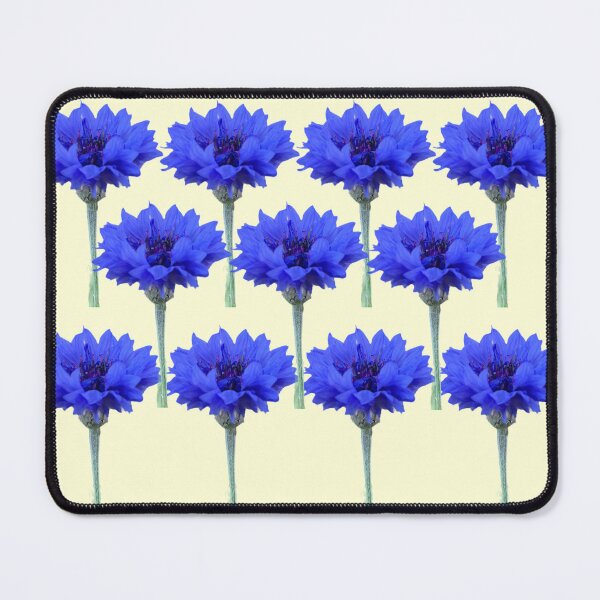 Item preview, Cornflowers with pastel yellow background designed and sold by Binas-gallery.