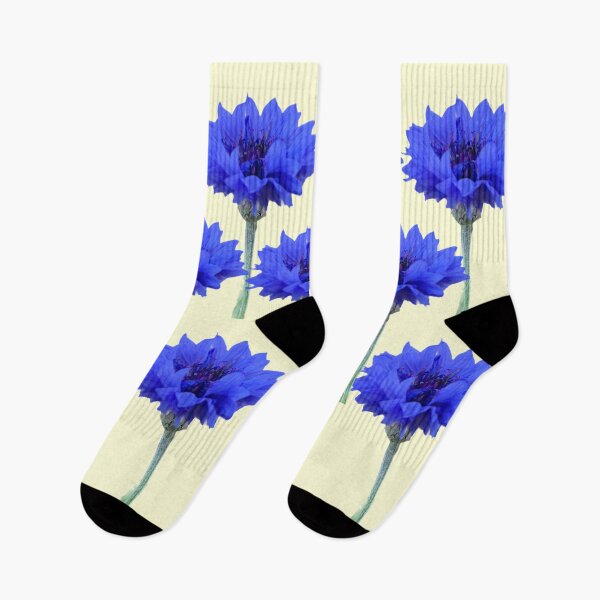 Item preview, Cornflowers with pastel yellow background designed and sold by Binas-gallery.