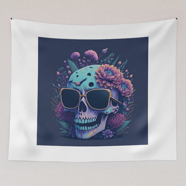 Item preview, Trendy Shades and a Dead Grin| Quirky and Cute| Watercolor Fantasy| Retro Aesthetic and Photorealistic|  designed and sold by RedArtG09.