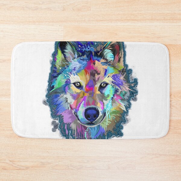 Item preview, Wolf Splash Art Animal Face  Wolf Lover designed and sold by rewoh33.