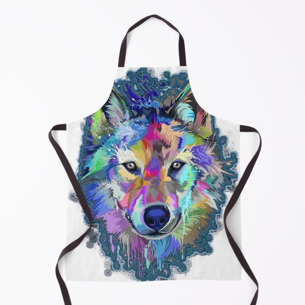 Item preview, Wolf Splash Art Animal Face  Wolf Lover designed and sold by rewoh33.