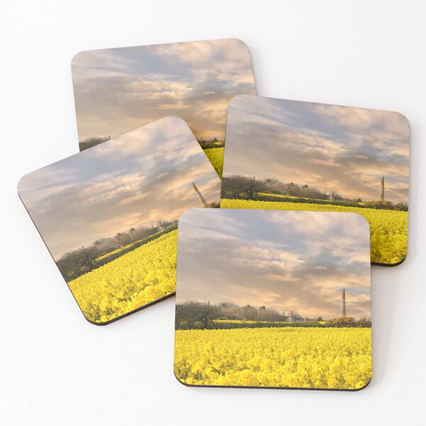 Item preview, Rapeseed sunset ,Cornwall, at sunset designed and sold by kathleenjean.