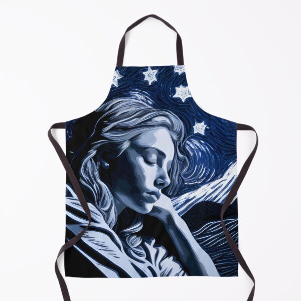 Item preview, Sleepless in Starry Night - woman, AI Generated designed and sold by drawerwalker.