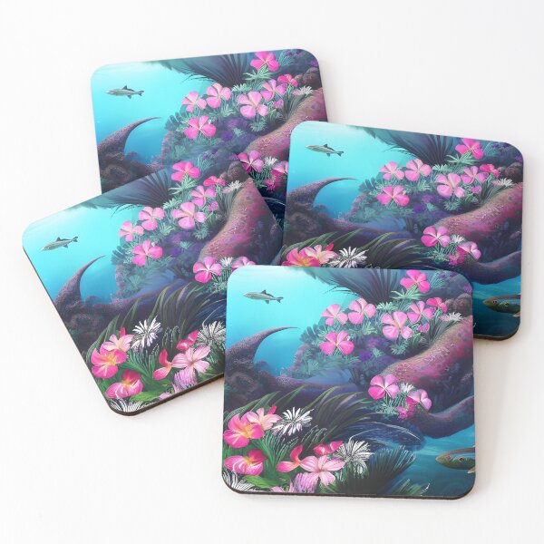 Item preview, Pink Orchids Highlighting a Whale in the Water designed and sold by Sweet-Medley.