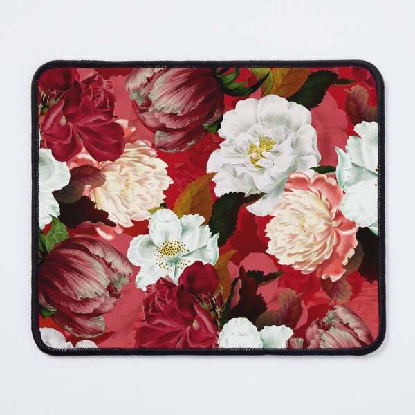 Item preview, Antique Red Midnight Botanical Flower Rose Botanical Garden Nightgarden designed and sold by UtArt.