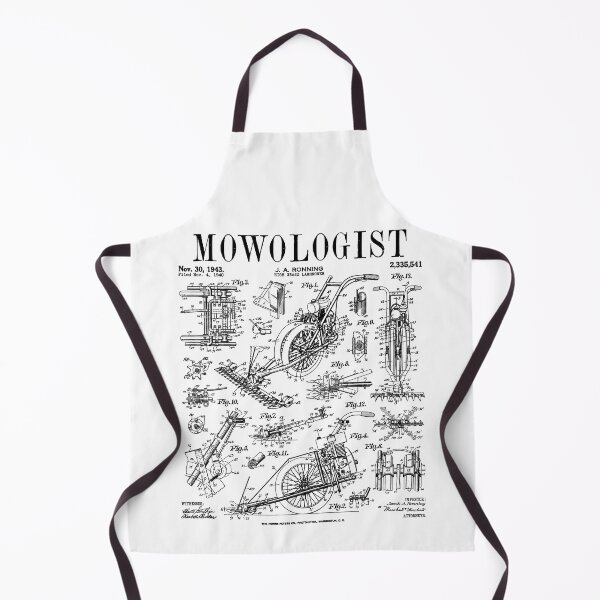 Item preview, Mowologist Lawn Mower Gardener Lawnmower Dad Vintage Patent designed and sold by GrandeDuc.