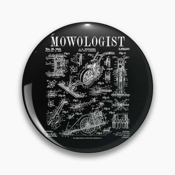 Item preview, Mowologist Lawn Mower Gardener Lawnmower Dad Vintage Patent designed and sold by GrandeDuc.