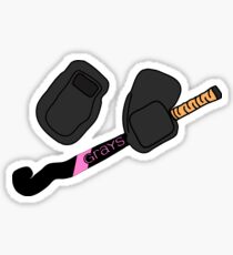 Feldhockey-Torwart-Pads Sticker