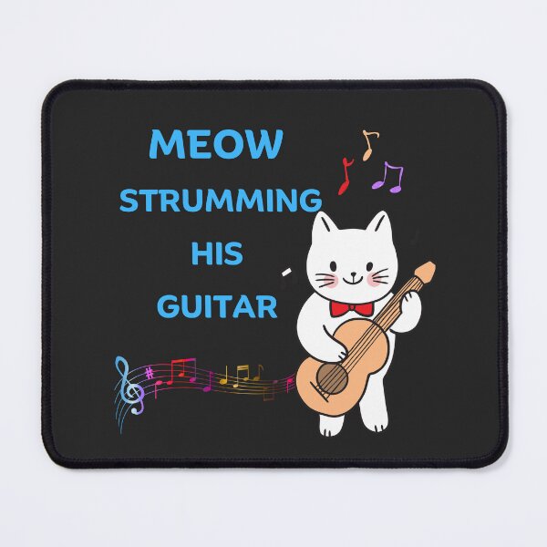 Item preview, MEOW STRUMMING HIS GUITAR designed and sold by Kezmich Works.